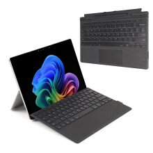 TECHGEAR Surface Pro Keyboard for Microsoft Surface Pro 11/10 / 9/8 / X Slim Wireless Bluetooth Keyboard Type Cover, 7 Color Backlight, Precision Mul