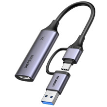 UGREEN Video Capture Card HDMI to USB C 2K@30Hz 1080P@60fps