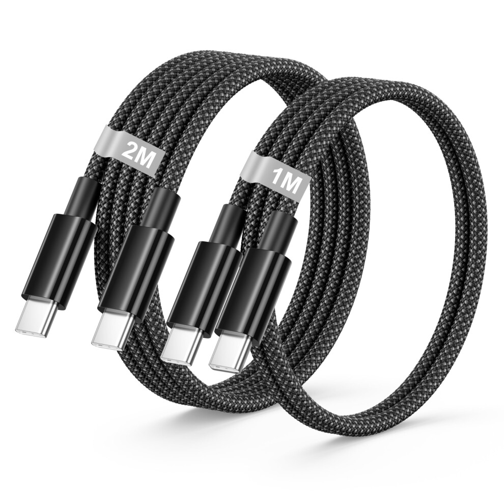 Usb C Charger Cable 1M+2M 2Pack, 60W Samsung Charger Cable Fast Charge Usb C To Usb C Cable Type C To Type C Cable Fast Charging Lead Wire For Samsun 8182028741409