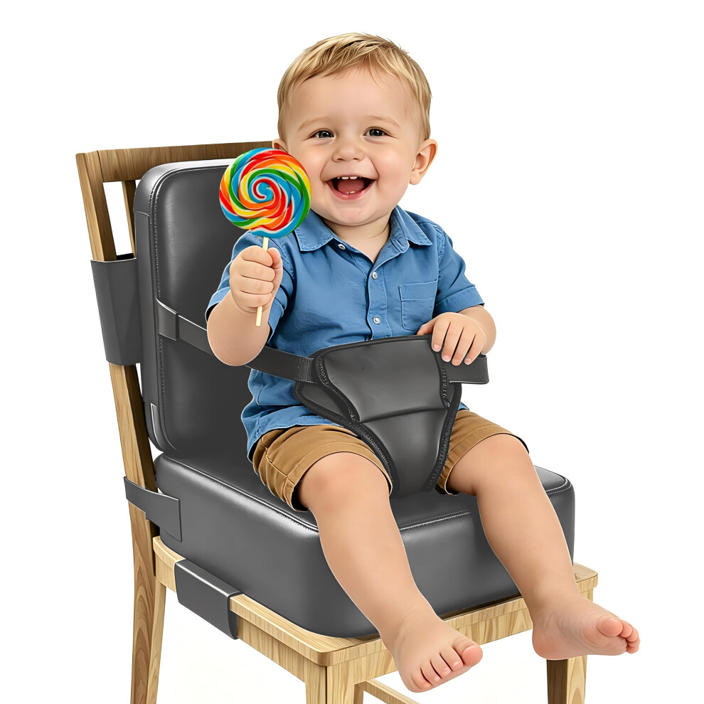 Toddler Booster Seat For Dining Chair,Booster Seat Dining Chair With Extended Straps,2Pcs Portable Booster Seat For Table With Safety Buckles,Suitabl Fuguib