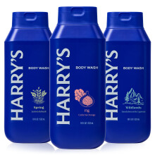 Harry's Body Wash for Men Variety Pack - 3 x 532ml Signature Scents - Sulphate, Paraben & Dye Free - Moisturising, Cleansing & Deep Cleanse - Perfect