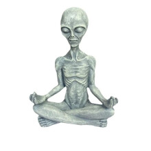 Outdoor Space AlienOrnaments Garten Harz Statue Figurine Home Dekoration Garten Hof Dekoration Outdoor Miniaturen A