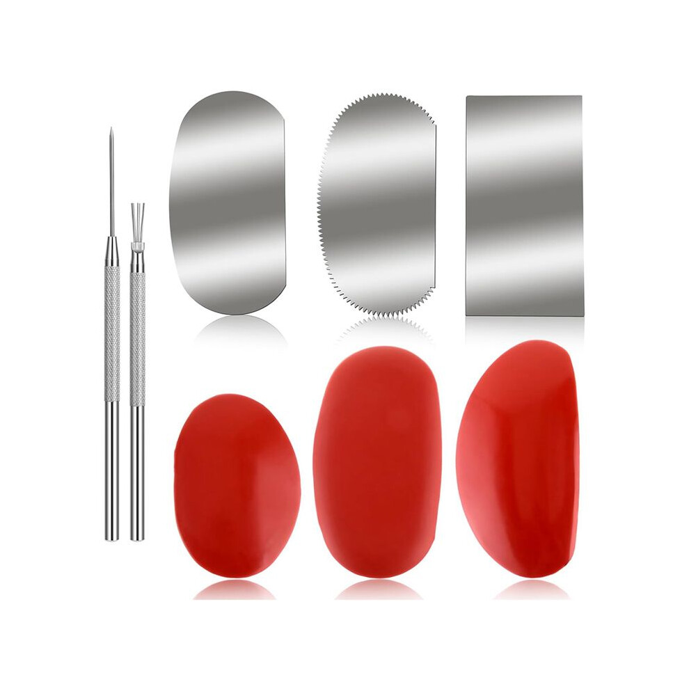 8 Pcs Pottery Tools Ceramic Tools Clay Tools Rubber Clay Pottery Ribs Sculpture Pottery Wire Texture Detail Tools 4713315856571