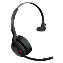 Jabra Evolve2 55 Mono Wireless Headset Air Comfort Technology, Noise-cancelling Mics, and Active Noise Cancellation - MS Teams Certified, Works with