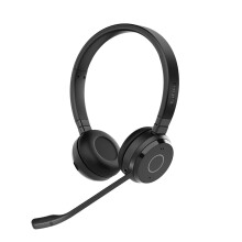 Jabra Evolve 65 TE (3rd Edition 2025) Wireless Bluetooth Stereo Headset with Mic, Connect to Two Devices, 16h Battery, Noise-Cancelling Microphone, U
