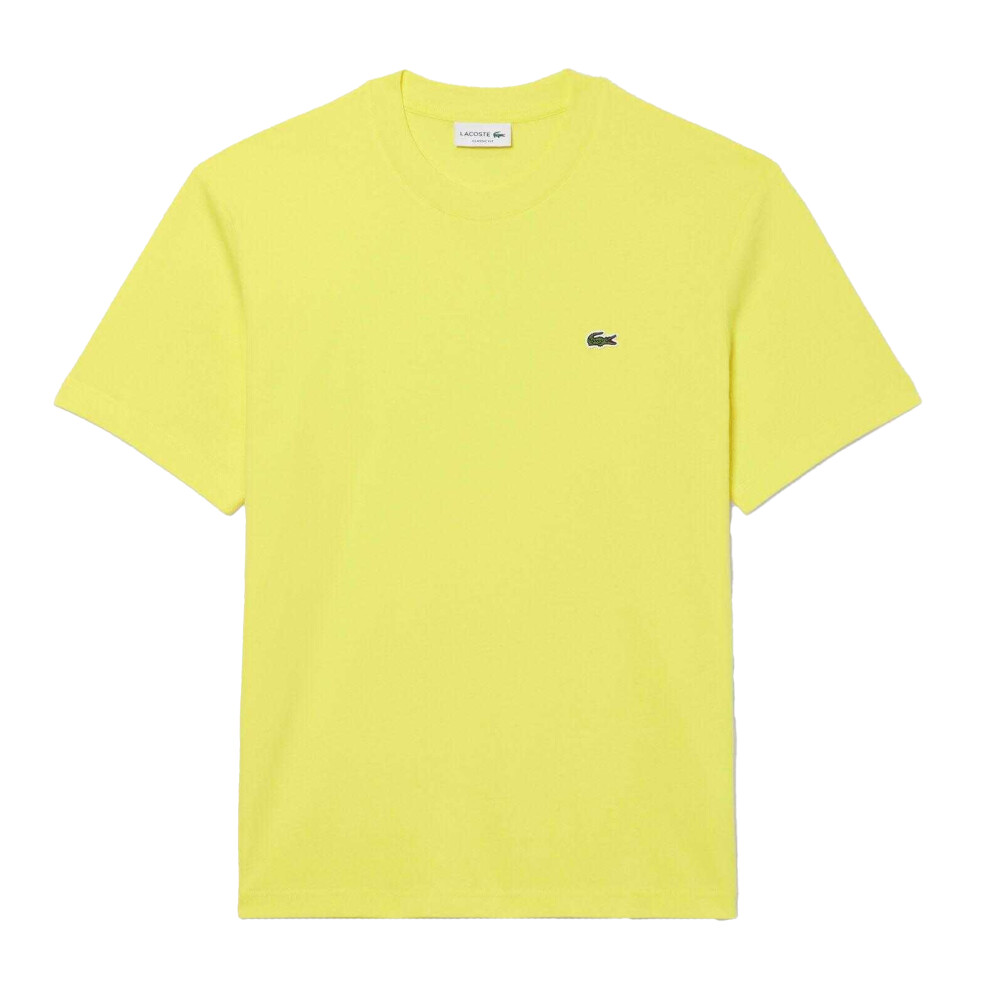 Lacoste (M, ) Mens Cotton T-Shirt Yellow