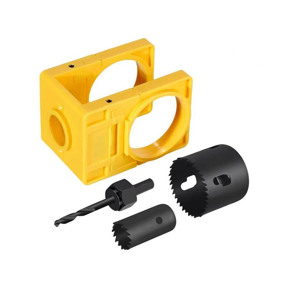 Photos - Diamond Core Bit / Milling Cutter 1-3/8inch - 1-3/4inch Door Lock Installation Kit for Wooden Doors with Guide Template, Door Lock Hole Saw