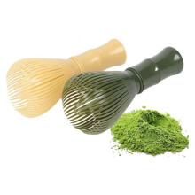 2 STÜCKE PP Harz Matcha Schneebesen Chasen Pinsel Werkzeuge für Matcha Grüntee Pulver Wiederverwendbare Pulver Schneebesen Zubereiten