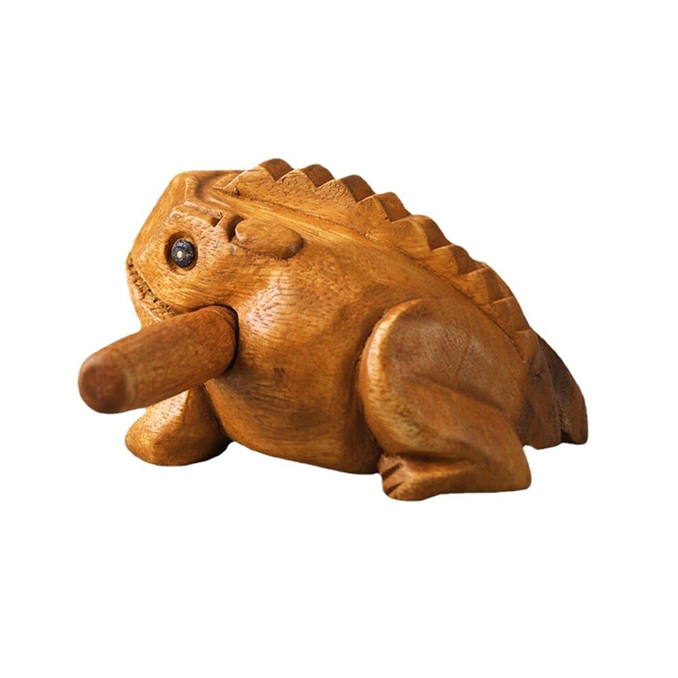 Semoic Lucky Thai Wood Thai Traditional Wooden Home Desk Decoration Lucky Frog Crafts