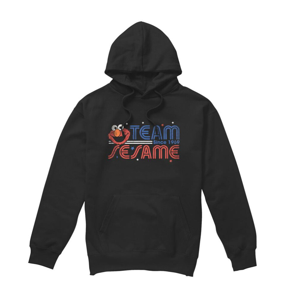 Sesame Street (M, ) Unisex Adult Team Hoodie Black