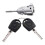 1 Set Dörrlåscylinder 604837167 604837168 för  , Bora, , för 4