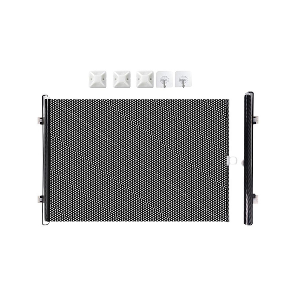 Semoic Retractable Pet Gate, Screen Door-Stair Gates For Dog&Cat, Portable Dog Gates With Reinforced Strip 15.7In X 49.2In
