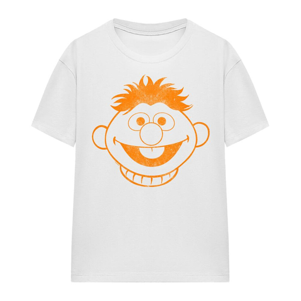 Sesame Street (Xl, ) Womens/Ladies Ernie Mono T-Shirt White