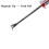 8 Pack Tack Lifter Tack Puller Nail Puller, U Tip Nail Staple Rivet Staple Puller Staple Remover Tool 6