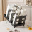Cup Holder [Double Row] Household with Bracket Foldable Cup Holder Coffee Shop Cup Rack Black 5