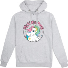(14 UK, Heather Grey) My Little Pony Womens/Ladies Classic Badge Hoodie