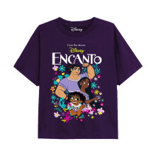 (3-4 Years, Purple) Encanto Girls Flowers And Butterflies T-Shirt