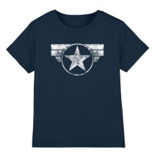 (7-8 Years, Navy) Captain America Boys Logo T-Shirt