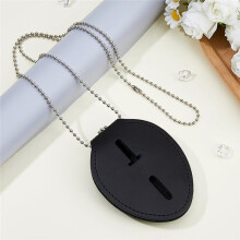 1pc Badge Holder Oval Security Badge Holder Clip for Law Sleeve Protective Holder for Outdoor
