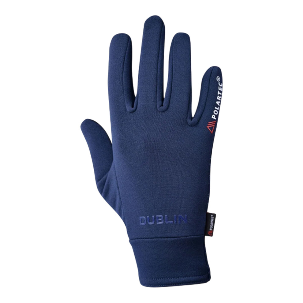 Dublin (6, Navy) Unisex Adult Fleece Polartech Riding Gloves