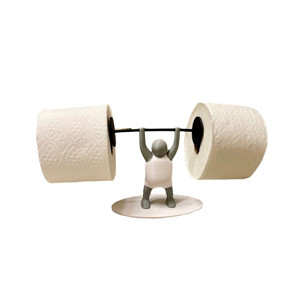 Semoic Fitness Weightlifting Toilet Paper Holder Interesting Bathroom Decoration 3D Printed Paper Holder