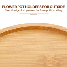 3X Holz Pflanzenständer Blumentopf Basis Halter Hocker Hoher Hocker Balkon Sukkulente Runde Blumenregal