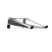 7 w 1 Aluminiowy Stojak na Laptopa z Czytnikiem Kart /TF 4K 60 Hz HD, USB 3.0, 5 Gb/S, 100 w, PD, Stacja Dokująca Typu C