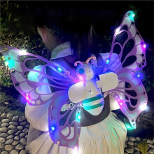 Electric Butterfly Wings Moving Wing with Light Fairy Wings for Kids Birthday Cosplay Dress Angel Girls