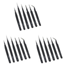 Precisious Tweezers Set Anti-Static Stainless Steel Tweezers Repair Tool for Electronics Repair Soldering Tool