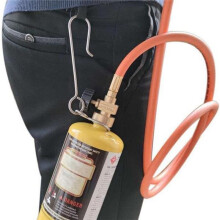 Stainless Steel Gas Cylinder Clip 5.9""X1.57"" Rust Welding Belt Hook for MAPP Propane Tank - Plumber Accessories