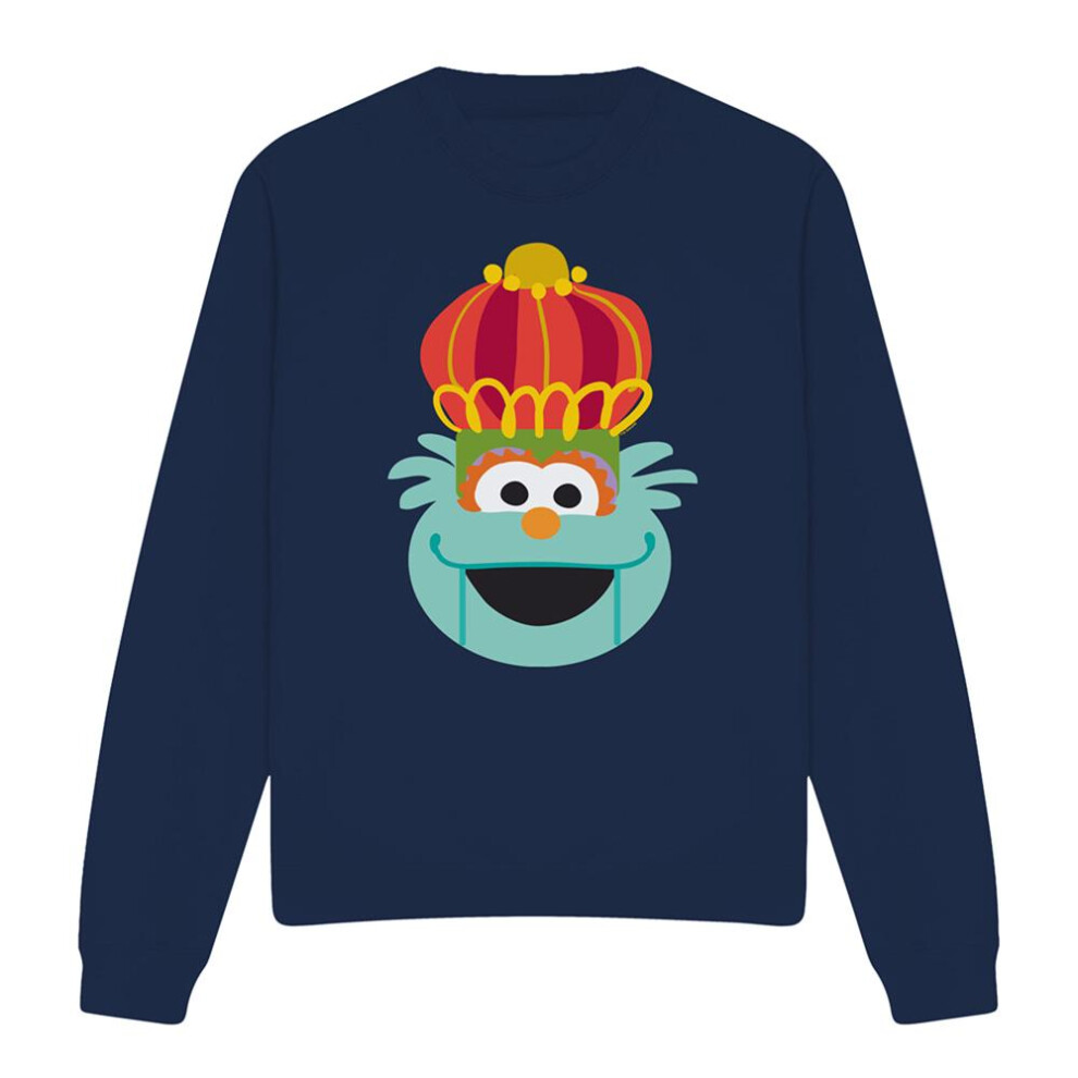Sesame Street (Xxl, Navy) Unisex Adult Rosita Nutcracker Christmas Sweatshirt Blue,Multicoloured
