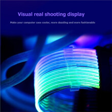 ARGB-Verlengkabel 3x8-Pins LED-Strip PCIE GPU-Moederbordverlengkabel voor Computervoeding Moederbord Zwart