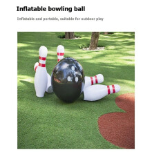 1 Set Jätte Uppblåsbar Bowling Set för Barn Utomhus Gräsmatta Spel Boll Uppblåsbar Bowling Set Spel Leksak Boll Barn Leksaker