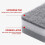 Heavy Duty Scrub Sponges,Dual-Sided Dishwashing Sponge for Kitchen,Multi-Use Deep Cleaning Scrub Sponge,Gray 60 Pcs 6