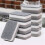 Heavy Duty Scrub Sponges,Dual-Sided Dishwashing Sponge for Kitchen,Multi-Use Deep Cleaning Scrub Sponge,Gray 60 Pcs 7