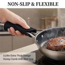 Lot de 4 Dessous de Plat en Silicone pour Plats Chauds, Résistants à la Chaleur et Antidérapants, pour Plans de Travail et Tables de Cuisine