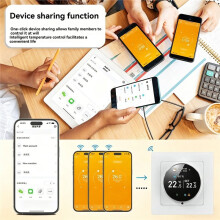 Thermostat Intelligent Tuya à Bouton Rotatif avec Contrôle Wi-Fi, Application et Commande Vocale pour Chaudière 3A