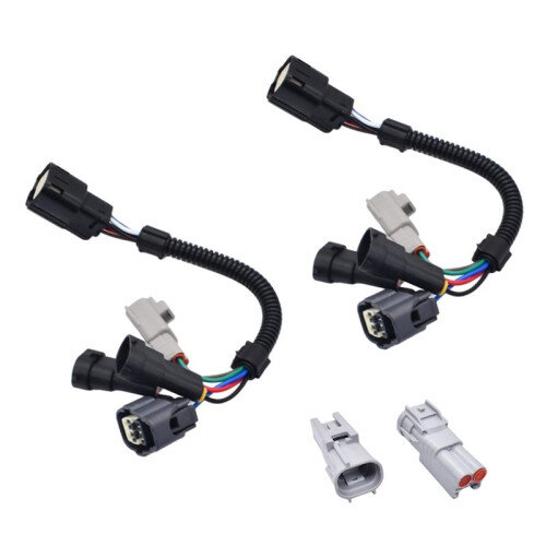 1 Pair Plug-and- Black Headlight Conversion Harness Kit for  Tacoma 2016-2023 1