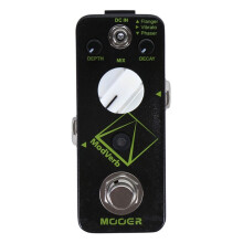 MOOER Pédale de Réverbération MRV4 ModVerb : Effet de Modulation pour Guitare à 3 Modes, Fonction Tap Tempo Freeze, Paramètres Réglables