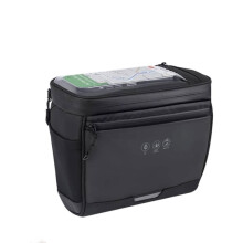 Bike Handlebar Insulated Bag Waterproof Mountain Bike Crossbar Front Bike Phone Bag with Touch Screen for Outdoor Hiking
