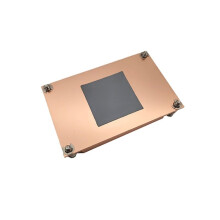 1U Server-CPU-Kühler LGA2011, Reiner Kupfer-Dampfkammer-Kühlkörper für Leise Lüfter für Dünne ITX-Systeme