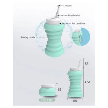 Faltbare, Kompakte, Auslaufsichere Reise-Bidet-Sprühflasche - Ideal für die Intimpflege Nach der Geburt - Hellgrün