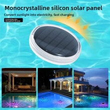 Intelligent Light Control Solar Float Light Colorful Gradual Change Home Ambient Light Outdoor/Pool/Courtyard Floodlight