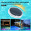 Intelligent Light Control Solar Float Light Colorful Gradual Change Home Ambient Light Outdoor/Pool/Courtyard Floodlight 1