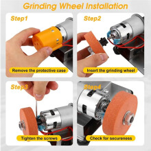Belt Sander for KnifeMaking, 15 Degree Electric Power Bench Belt Sanders, for DIY Metal EU Plug