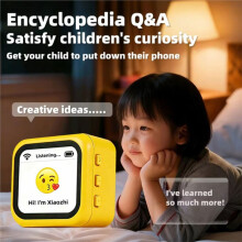 AI Intelligent Robot Toy for Xiaozhi  Responses for Kids and Adults Interactive Emotional Companion Pet Yellow