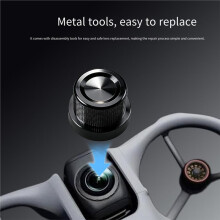 2 Piezas de Cristal para Lente de Cámara para Kit Avata 360 con Herramienta Metálica de Desmontaje para Piezas de Reparación de Lente de Gimbal