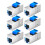 6PCS for  CAT7 RJ45 Connector Expansion Coupler Ethernet LAN Network Ethernet Cable Extender 1