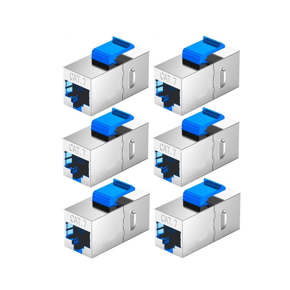 6Pcs For Cat7 Rj45 Connector Expansion Coupler Ethernet Lan Network Ethernet Cable Extender 6033833520630