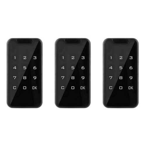 3X Electronic  Digital Electronic Door Lock Fingerprint Press Password Keyless Keypad 1
